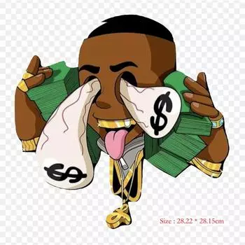 Мультфильм хип-хоп музыка термопереносная печать виниловые нашивки наклейки для одежды DIY аппликации моющиеся нашивки