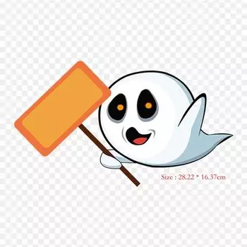 Мультфильм Юрей Хэллоуин термопереносная печать виниловые нашивки наклейки для одежды DIY аппликации моющиеся нашивки