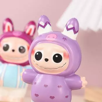 Мультфильм Лабубу Медленный отскок Декомпрессионная игрушка Экструзия Pinch Le Коллекция Кукла Офисное украшение Украшения Подарок