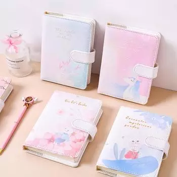 Мультфильм Ledger Girl Heart Маленький дневник Вещи Ноутбук Портативный Zephyr Sakura-2