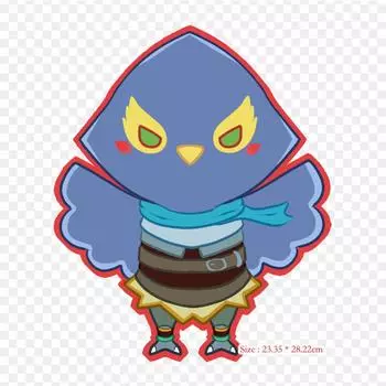 Мультфильм «Легенда о дыхании дикой природы», фан-арт, термопечать, виниловые нашивки, наклейки для одежды, аппликации «сделай сам», моющиеся нашивки