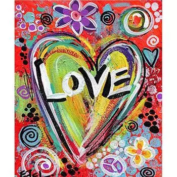 Мультфильм любовь 5d diy Алмазная картина Вышивка Бриллианты Мозаика Наборы вышивки крестом Стена Домашний Декор Подарок 20X30CM