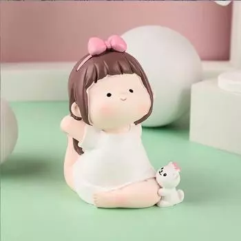 Мультфильм Милая Йога Маленькая Милая Девушка Спортивная Девушка Украшение Машины Торт На День Рождения Выпечка Украшения Подарки Студентам