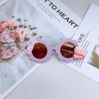 Мультфильм Милые Детские Солнцезащитные Очки Модные Девочки Детские Солнцезащитные Очки DIY Девочки Действуют Милые Очки Тенденция