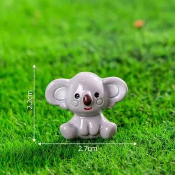 Мультфильм Милые Маленькие Животные Миниатюрная Фигурка Пейзаж Украшения Настольные Украшения Поделки Творческие Украшения Для Дома Подарки