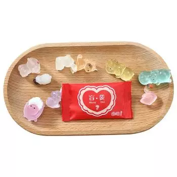 Мультфильм Милые Смола Мини Светящиеся Искусственные Животные Орнамент Поделки Миниатюрные Крошечные Животные Микро Пейзаж Домашнее Украшение Подарки onesize