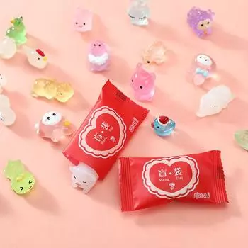 Мультфильм Милые Смола Мини Светящиеся Искусственные Животные Орнамент Поделки Миниатюрные Крошечные Животные Микро Пейзаж Домашнее Украшение Подарки