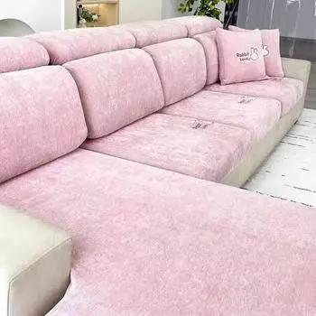 Мультфильм милый чехол для дивана синель четыре сезона универсальный диван-матрас модульный диван чехлы Backrest Cover S