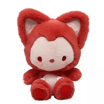 Мультфильм милый Шанмо Легит Бобовая паста Ахли кукла милая кукла кукла подушка маленькая лиса подарок на день рождения плюшевая игрушка детский подарок 26cm