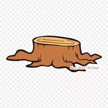 Мультфильм пень рисунок утюг на термопереносе печать виниловые заплатки наклейка для одежды аппликации своими руками моющиеся заплатки