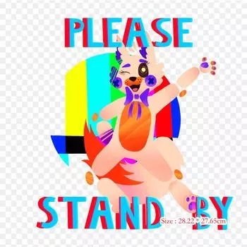 Мультфильм «Пять ночей с сестрой Фредди», видеоигры, термонаклейки для одежды, футболка, сумка, термопереносные наклейки, железные нашивки