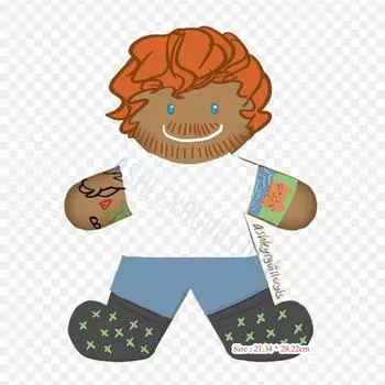 Мультфильм Пряничный человечек, термопереносная печать, виниловые нашивки, наклейки для одежды, аппликации «сделай сам», моющиеся нашивки