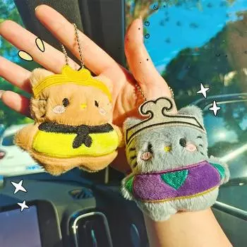 Мультфильм Путешествие на Запад: Брелок для ключей Wukong Kt Cat Doll, плюшевый брелок, подвеска, рюкзак, украшения, аксессуары, подарки на день рождения