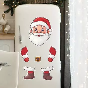Мультфильм Санта-Клаус Наклейка на холодильник Кухня Домашнее украшение Наклейка на стену Самоклеящаяся 35*44CM/fun-f347 914