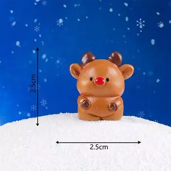 Мультфильм Санта-Клаус Снеговик Миниатюрные фигурки Милые рождественские настольные украшения Творческие украшения своими руками для дома Аксессуары Подарки