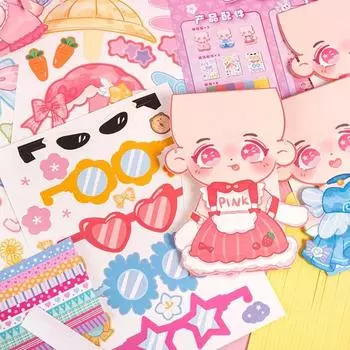 Мультфильм «сделай сам», бумажные прически, игрушка, идол, дизайнерская игрушка для детей Style B