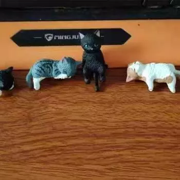 Мультфильм Симуляция Аквариума Край Повесьте Кошку Аквариум Украшение Фигурка Миниатюрный Пейзаж Домашнее Украшение Милые Подарки На Рабочем Столе