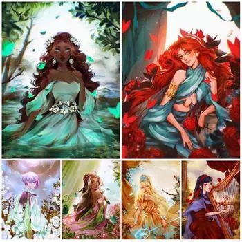 Мультфильм сказка девушка принцесса плакат женщина настенная живопись холст живопись плакат и гравюра гостиная 21cm30cm NoFrame