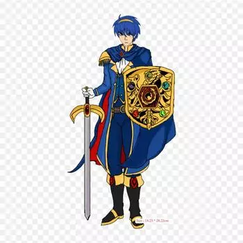 Мультфильм Smash Bros Brawl Marth Термопереносная печать виниловые нашивки наклейки для одежды аппликации своими руками моющиеся нашивки