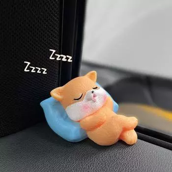 Мультфильм Спящие животные Украшение для приборной панели автомобиля Автомобильный интерьер Панда Собака Украшение для приборной панели Аксессуары