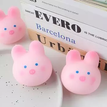 Мультфильм Свинья Сакура Розовая Свинья Сжимаемая Игрушка Силиконовая Щипковая Декомпрессионная Игрушка Для Снятия Стресса Для Детей Подарок