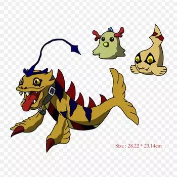 Мультфильм Тэнтомон Мими Тачикава Термопереносная Печать Виниловые Нашивки Наклейки для Одежды Аппликации Сделай Сам Моющиеся Нашивки