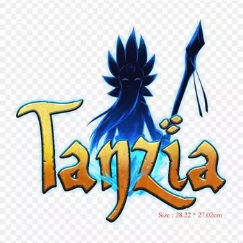 Мультфильм Tanzia Видеоигры Железо на теплопередаче Печать Виниловые патчи Наклейка для одежды DIY Аппликации Моющиеся пластыри