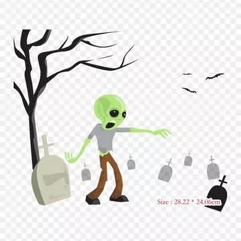 Мультфильм ужасов термопереноса печати виниловых нашивок наклейки для одежды аппликации своими руками моющиеся заплатки