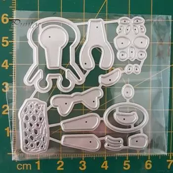 Мультфильм Жираф резки умереть Скрапбукинг металла тиснение DIY бумаги ремесло плесень серебряный