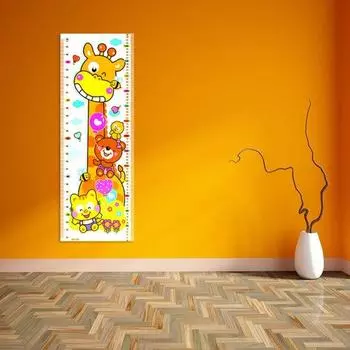 Мультфильм жираф рост измерения высоты стикер стены детская комната декор детской комнаты разноцветный