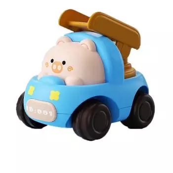 Мультфильм Животное Инженерная Машина Игрушечный Самосвал Мальчик Интерактивный Раздвижной Машина Экскаватор One Size синий