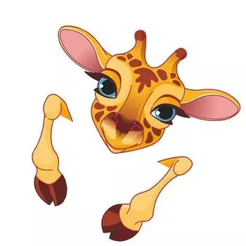 Мультфильм Животное Наклейка Выключатель Гостиная Спальня Ванная Комната Выключатель Света Милый elephant