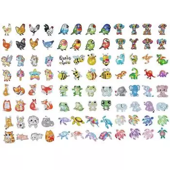 Мультфильм животных DIY Алмазные картины Палка Двор Декор DIY Алмазное искусство Stakes DE HC0034