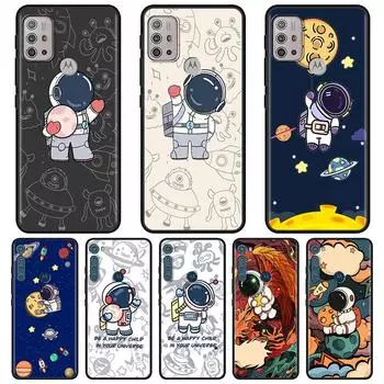 Мультфильм Звезда Планета Астронавт Для MOTOROLA One Fusion Shell для Moto G10 G9 G8 Plus Play Power One G20 G30 G40 G50 G60 Edge 20 Moto G Stylus 5G