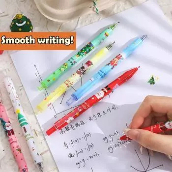 Мультфильмы для детей, рождественская серия, гелевые ручки, милые нейтральные ручки, канцелярские принадлежности для школьников, школьные канцелярские принадлежности, детские подарки A2