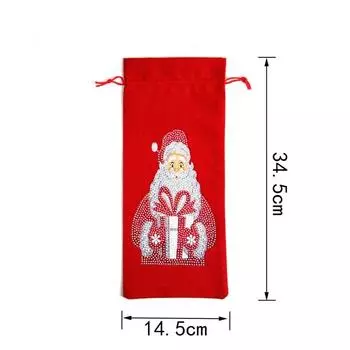 Мультфильмы Узоры Мешок Конфет 5D DIY Красное Вино Специальная Форма Дрель Бутылка Украшения Подарочные Пакеты Алмазная Картина НОВЫЙ