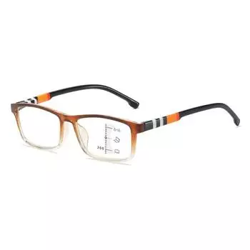 Мультифокальные прогрессивные очки для чтения, мужские интеллектуальные очки в маленькой оправе, сверхлегкие, с защитой от синего света, очки для пресбиопии, женские + 1,0 ~ + 4,0 Strength 300