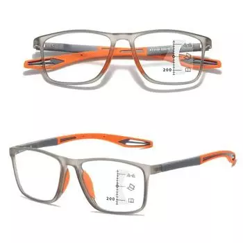 Мультифокальные прогрессивные очки для чтения для женщин и мужчин TR90, оправа с защитой от синего света, спортивные бифокальные очки для пресбиопии с диоптриями 250