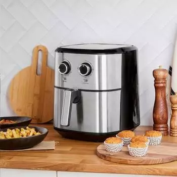 Мультифритюрница Karaca Multifry Inox с двойной сковородой, 5,5 л, XL