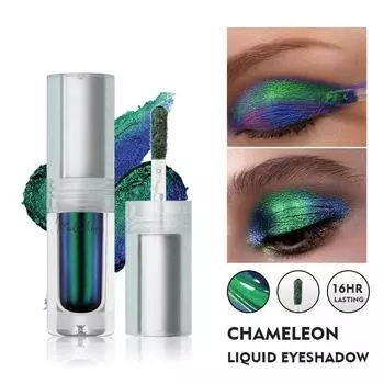 Мультихромные дуохромные жидкие тени для век 8 цветов блестящие стойкие хамелеоновые пигменты Aurora Eye Shadow Make Up Женская косметика As the picture 1