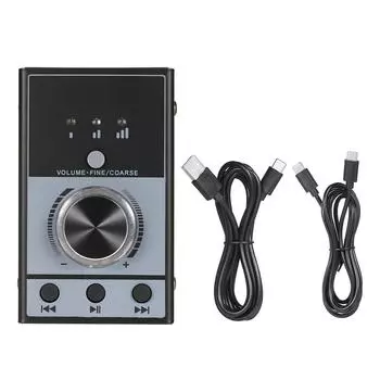 Мультимедийный USB-контроллер громкости компьютера Ручка мультимедийного USB-контроллера ПК Компьютер чёрный