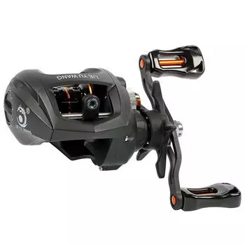 Мультипликаторная катушка с магнитным тормозом 11BB 6.3:1 левая и правая рыболовная катушка весом 8 кг/17,5 фунтов Left чёрный