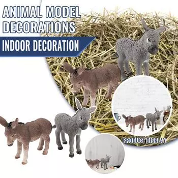 Мультистиль Симпатичные Моделирование Ослика Украшения для Ландшафтного Дизайна Детские Игрушки