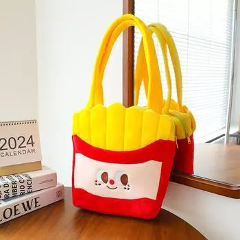 Мультяшная анимация, милая плюшевая сумка, женская, осенне-зимняя, через плечо, высокая чувственность, индивидуальная сумка, большая 19cm0.16kg