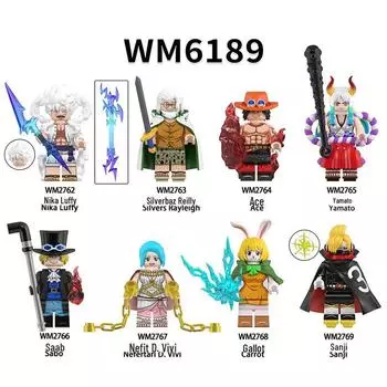 Мультяшная анимация WM6189 Sabo Garrott Building Blocks Minifigure Set