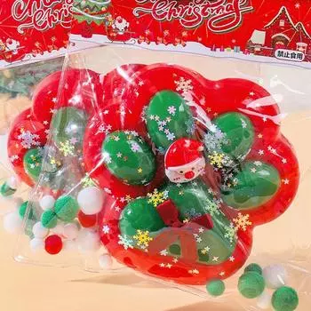 Мультяшная большая рождественская кошачья лапка сжимающая игрушка медленный отскок декомпрессионная игрушка снятие стресса для детей взрослый рождественский подарок красный