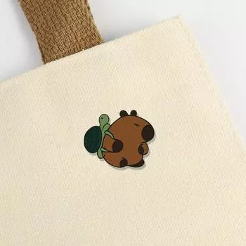 Мультяшная брошь, значок из сплава, металлическая пряжка, значок, брошь в виде капибары, брошь в виде животного, симпатичное украшение для школьного рюкзака, аксессуары для рюкзака