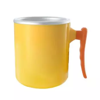 Мультяшная чашка портативная желтая утка узор нескользящая ручка настольная мини-чашка для напитков для офиса