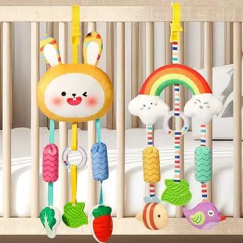 Мультяшная детская игрушка-музыка ветра Мягкая плюшевая игрушка для детской коляски с животными Подвесные подвески Детские сиденья безопасности Style 5
