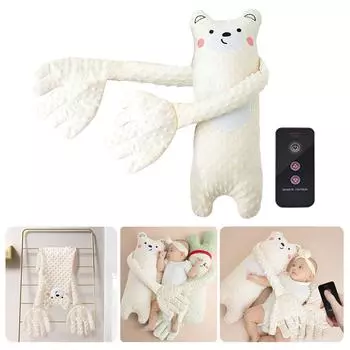 Мультяшная детская подушка-выхлопная система, плюшевая успокаивающая ладонь, игрушка-кукла, успокаивающая младенцев с пультом дистанционного управления для спокойного сна B-without Music